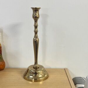 Godinger Gold Candle Holder 12.5” 
2 candle holders available 
Mint condition